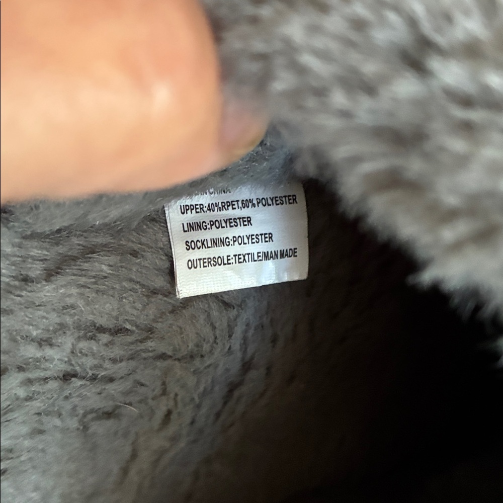 Kohl's Soft Gray Slippers - Picture 5 of 7